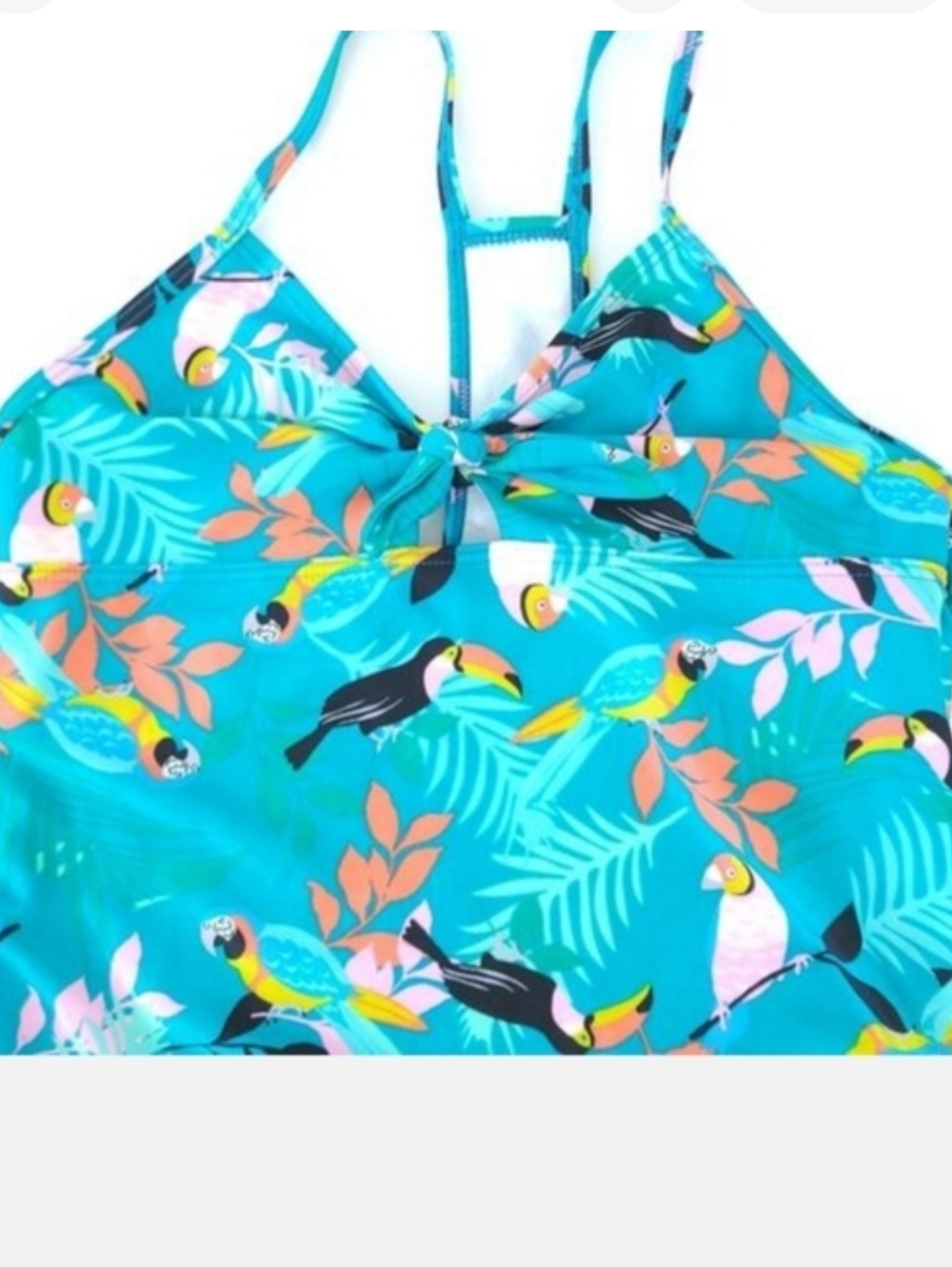 Girls Speedo Swimsuit Swim One Piece Youth Blue Size S 7/8Tucan - Picture 4 of 5